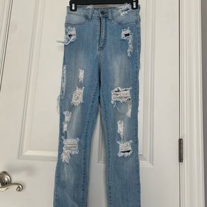 Fashionova distressed skinny jeans